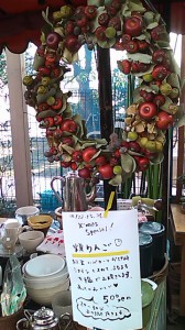 petal.さんに作ってもらったりんごリースです