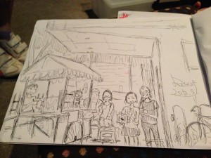 dogdecoガレージけんちゃんスケッチ