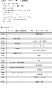 タイムスケジュール