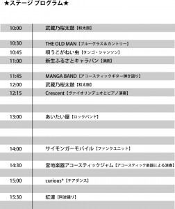 名物市ステージプログラム